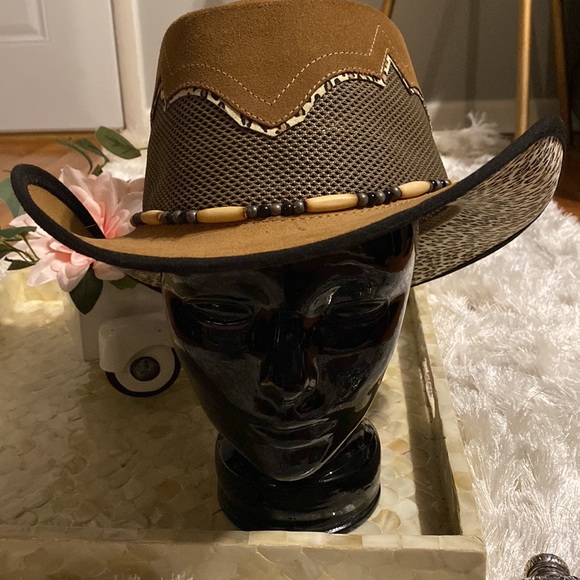 MEN'S HEAD'N HOME SIROCCO LEATHER HAT - Picture 3 of 12